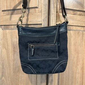 Coach Black Crossbody Bag with Signature Design